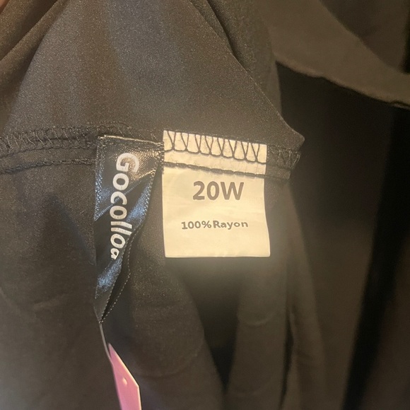 Gocolloa Long Sleeve Women’s Mini Dress Black 20W - Picture 11 of 16